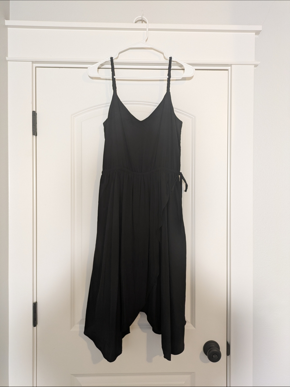 GAP Black One-Shoulder Slip Dress